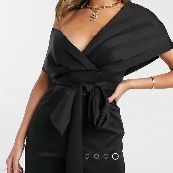 Asos Scuba Dress Asos One Shoulder Black Dress Black Asos Design